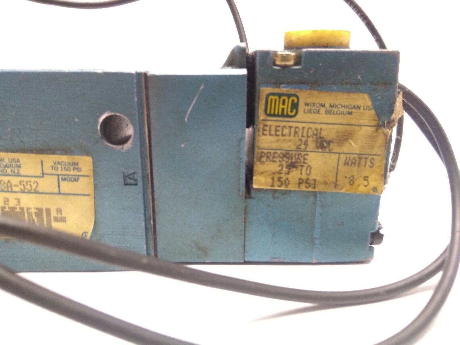 Mac Valves 825C-PM-611BA-552 Dual Solenoid Valve w 24V Coils - Maverick Industrial Sales