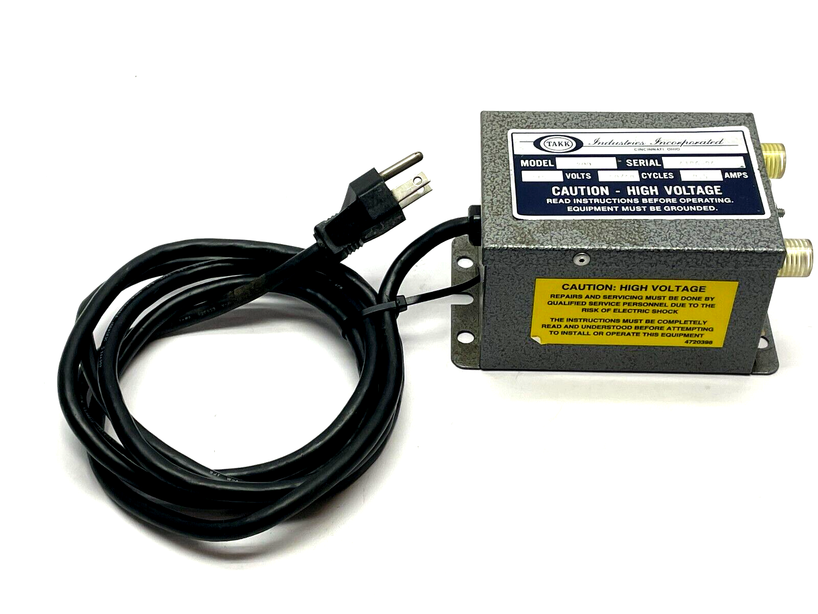 TAKK Industries Model 200 Static Eliminator 115V 0.5A - Maverick Industrial Sales