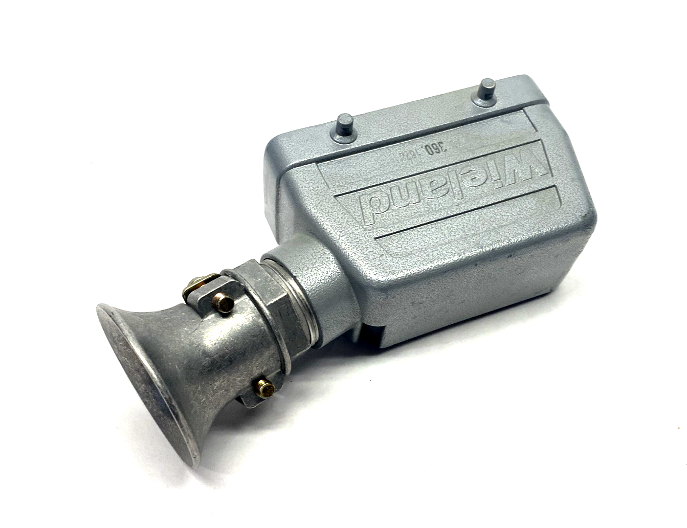 Wieland 70.360.1628.0 REVOS Side Entry Connector Hood Size 16 PG21 Strain Relief - Maverick Industrial Sales