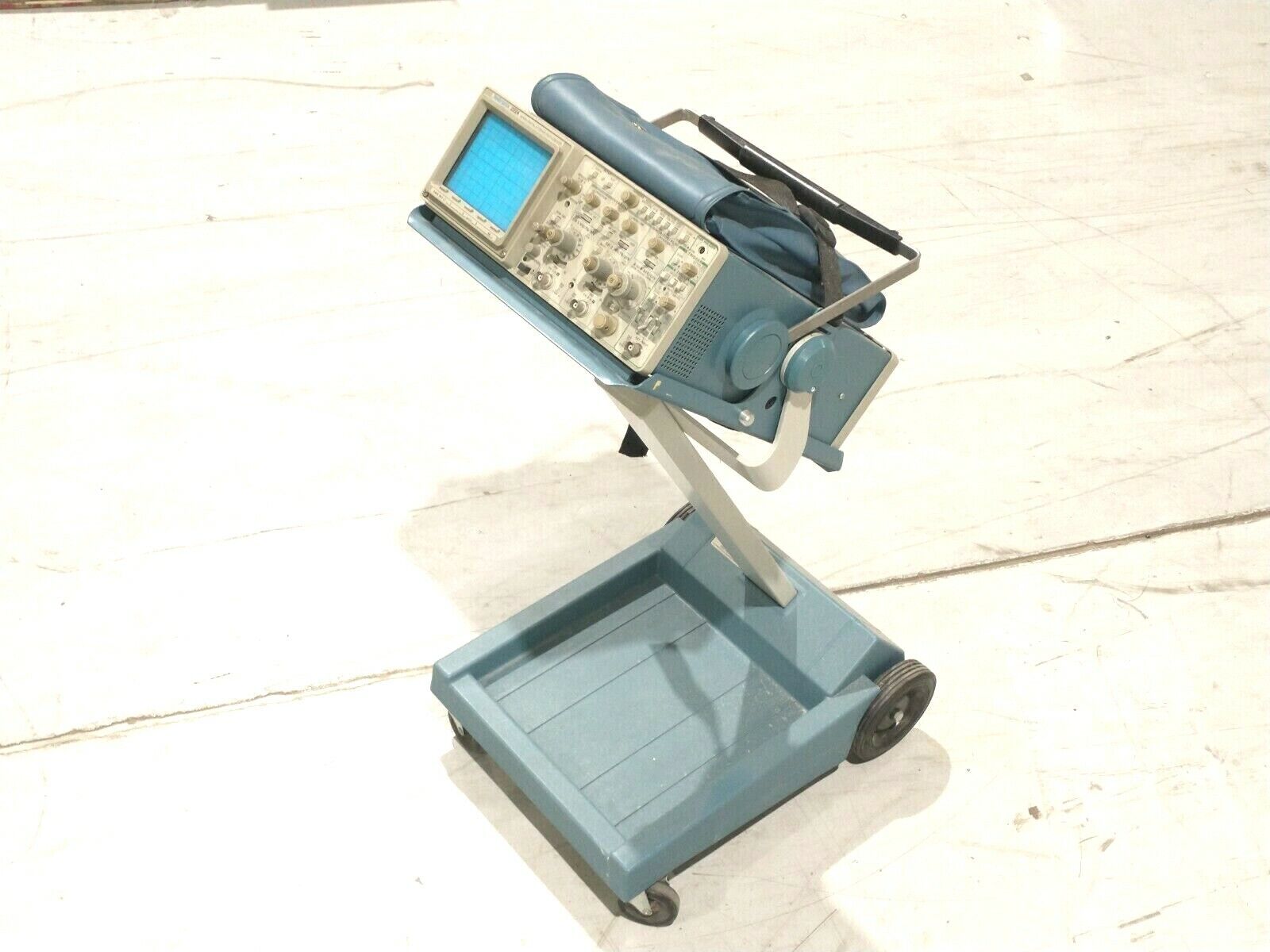 Tektronix 2224 60MHz 2-Channel Digital Storage Oscilloscope & K212 Portable Cart - Maverick Industrial Sales