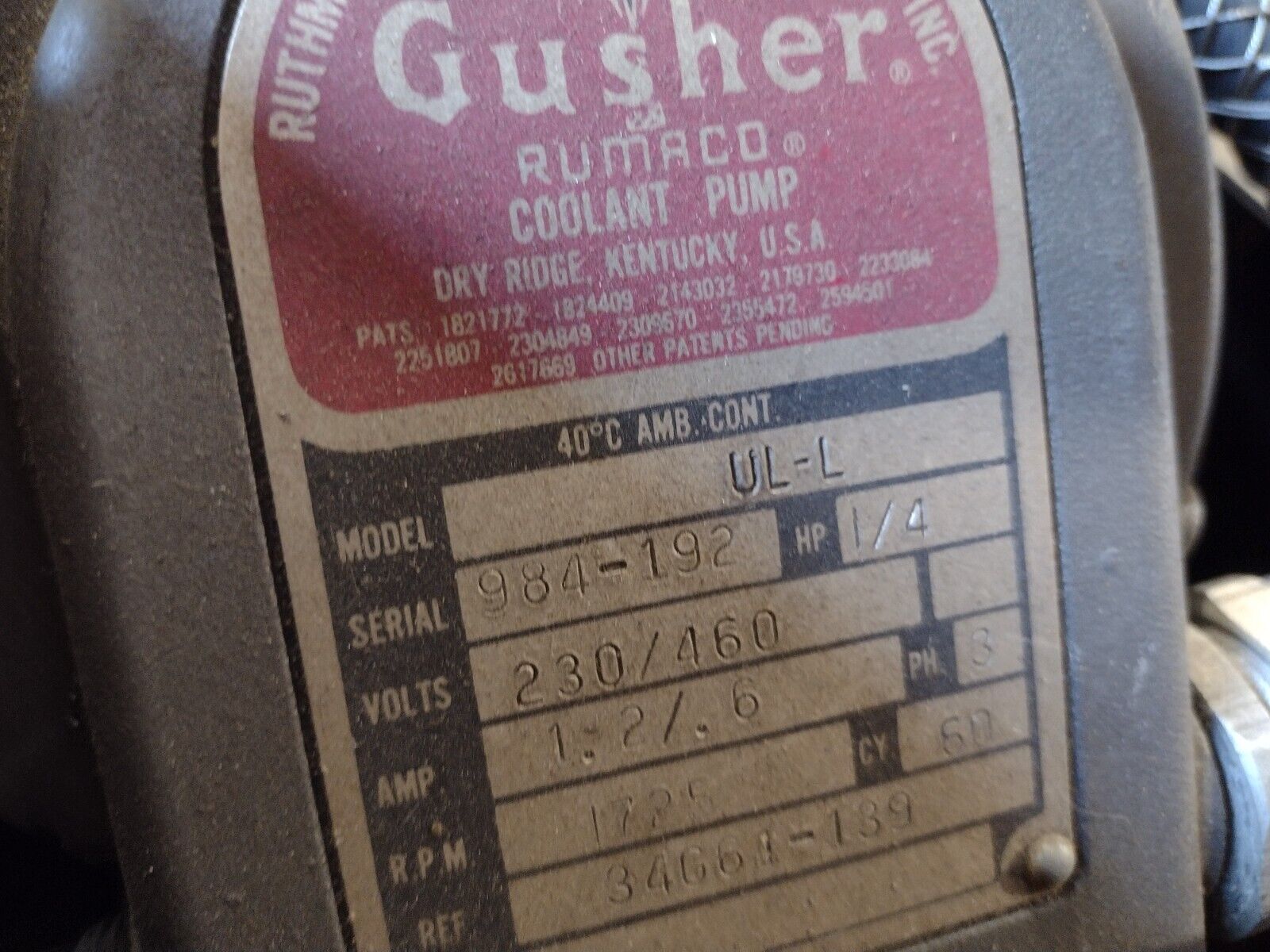 Landis F-18 Face Grinder and Coolant Pump - Maverick Industrial Sales