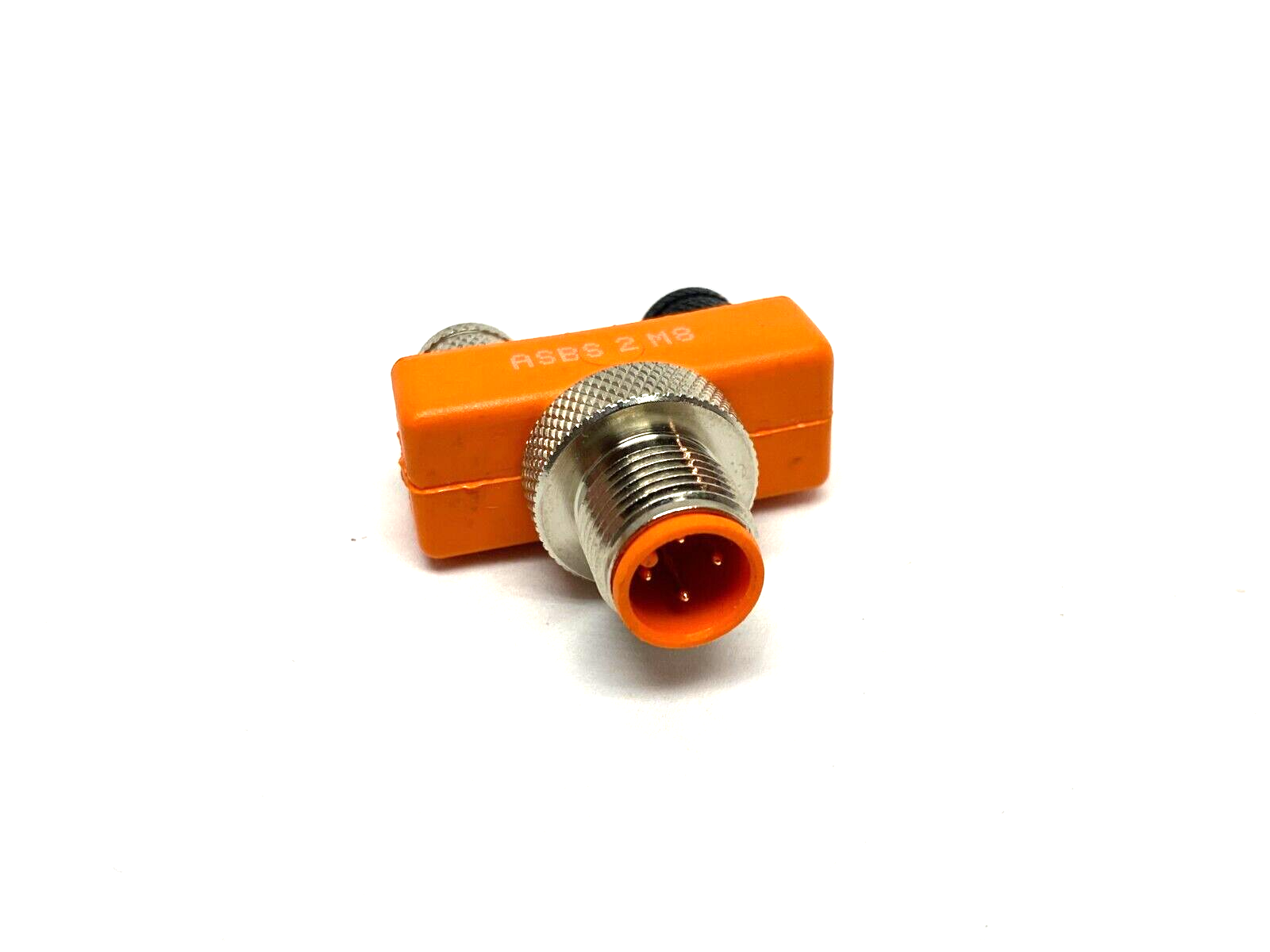 Lumberg Automation ASBS 2 M8 M12 Male to Dual M8 Female Cable Splitting Tee - Maverick Industrial Sales