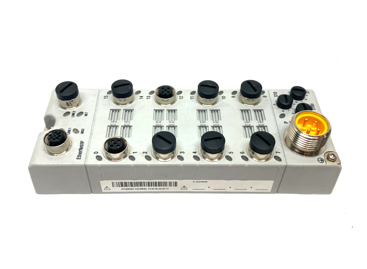 1732E-16CFGM12R | Allen Bradley Ser. A ArmorBlock 16-Point Conf. Ethernet I/O Mod - Used - Maverick Industrial Sales