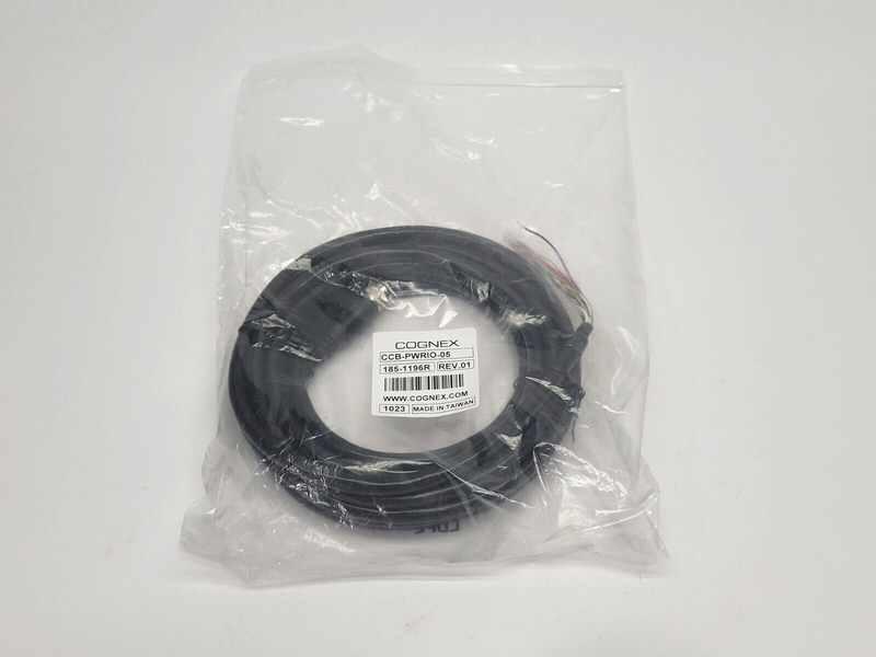 Cognex CCB-PWRIO-05 Power & I/O Cable 185-1196R Rev. 1 - Maverick Industrial Sales