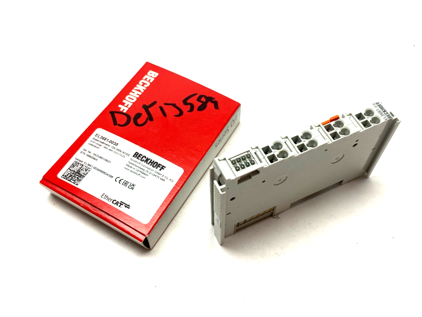 Beckhoff EL3681-0030 EtherCAT 1-Channel Analog Input Terminal, Multimeter 19-Bit - Maverick Industrial Sales