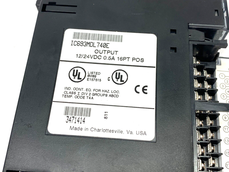 GE Fanuc IC693MDL740E 16-Point Output Module 12/24VDC - Maverick Industrial Sales