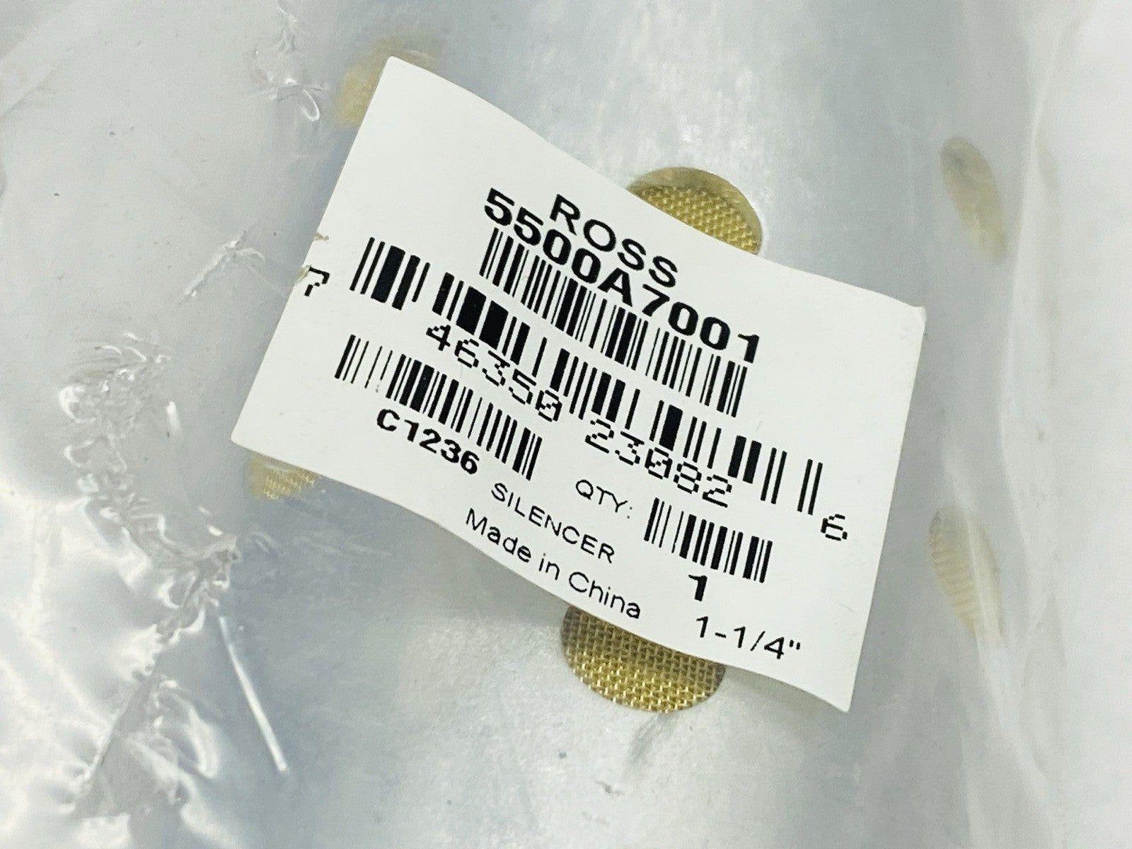 5500A7001 | Ross Pneumatic Silencer 1-1/4" Port - New - Maverick Industrial Sales