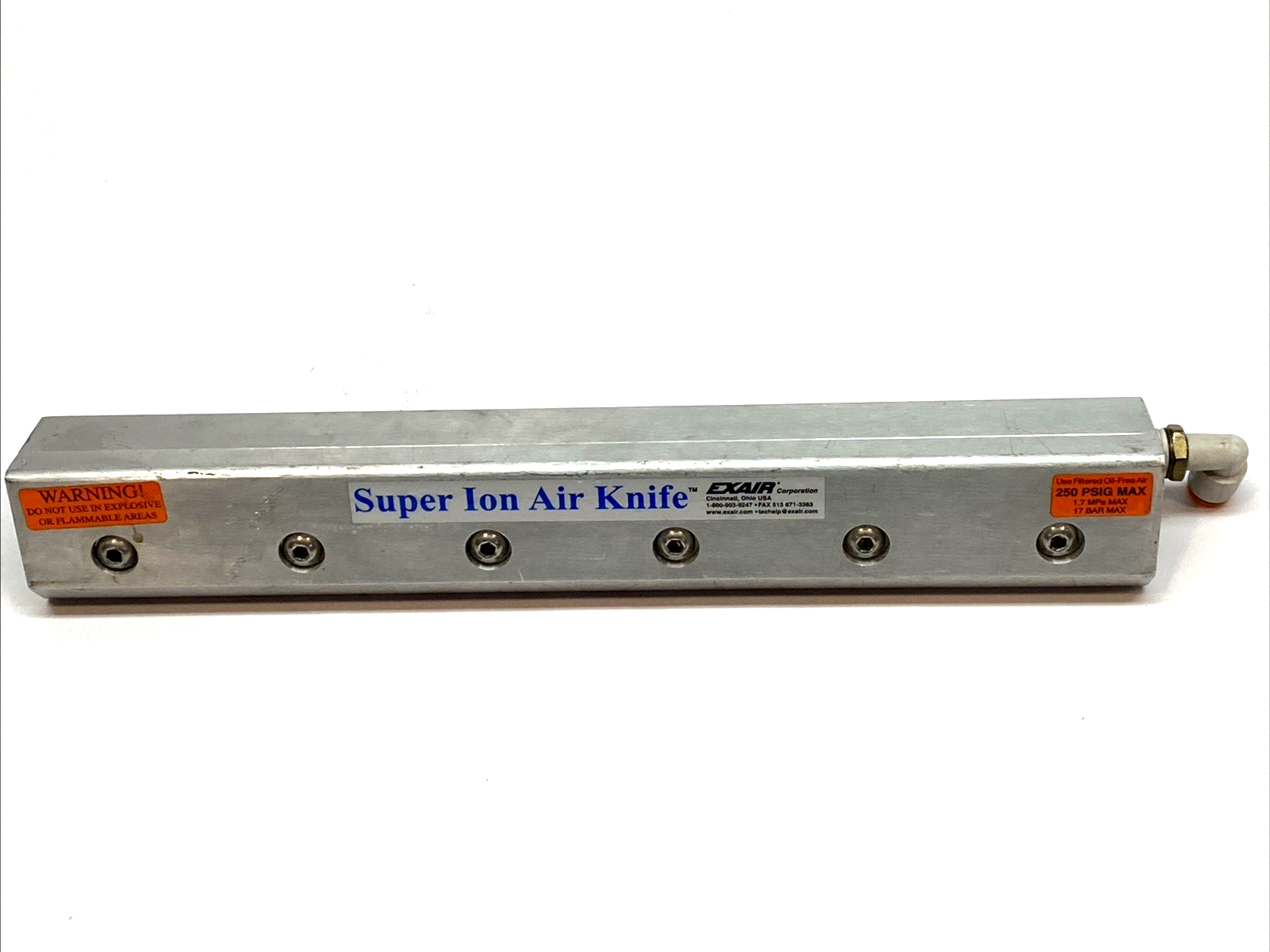 112012 | Exair Gen4® Super Ion Air Knife™ 1/4" Port, 12" 305mm Length - Used - Maverick Industrial Sales