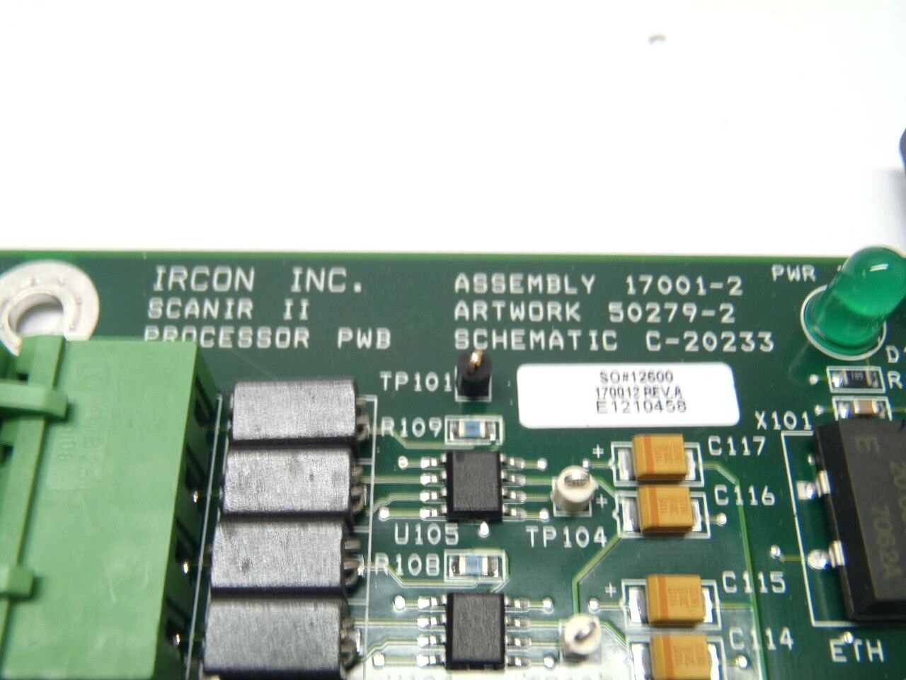 IRCON ScanIR II 170012 Rev A / C-20233 / 50279-2 Processor PWB - Maverick Industrial Sales