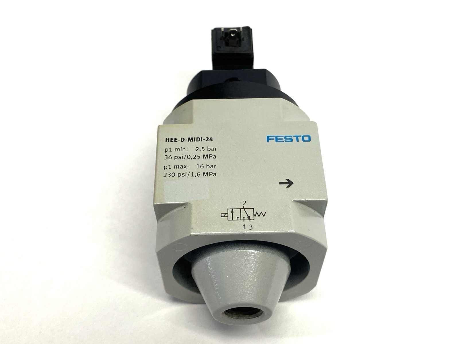 Festo HEE-D-MINI-24 Pneumatic Solenoid On/Off Valve 230PSI 172956 - Maverick Industrial Sales