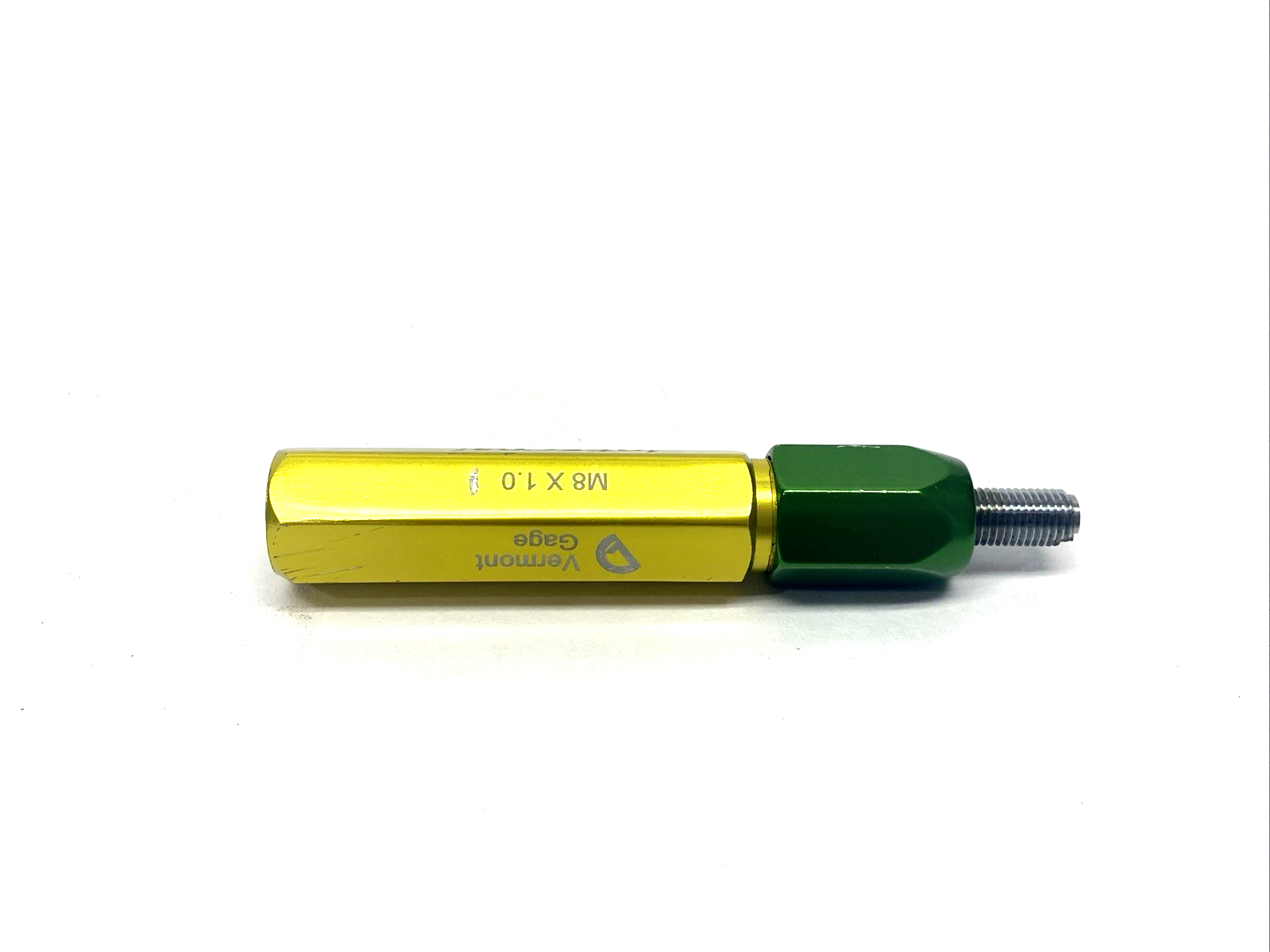 Vermont Gage M8 x 1.0 Internal Thread/Thread Plug Gage, Male/GO Only - Maverick Industrial Sales