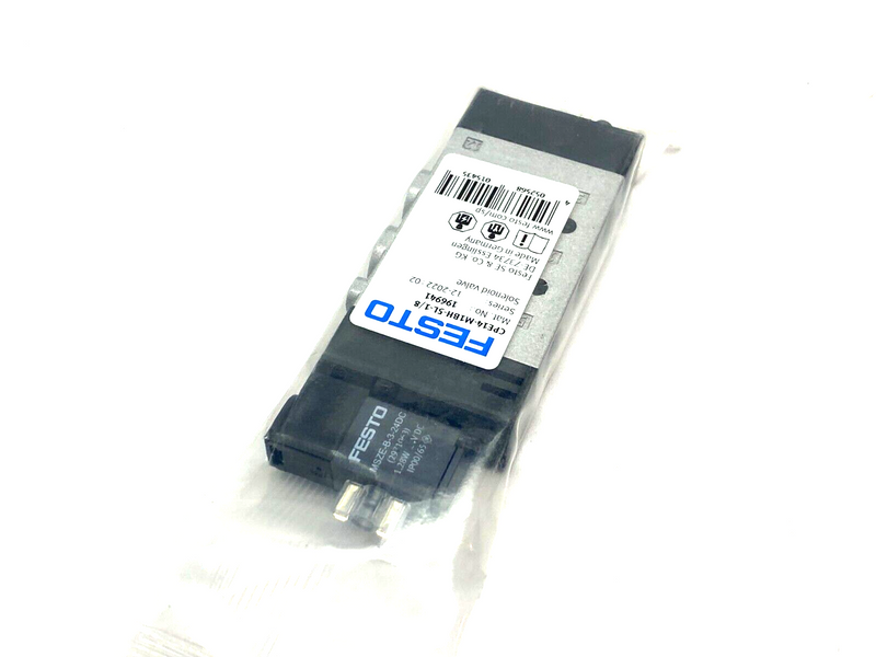 Festo CPE14-M1BH-5L-1/8 Air Solenoid Valve 5/2 Monostable 1/8" Ports 196941 - Maverick Industrial Sales