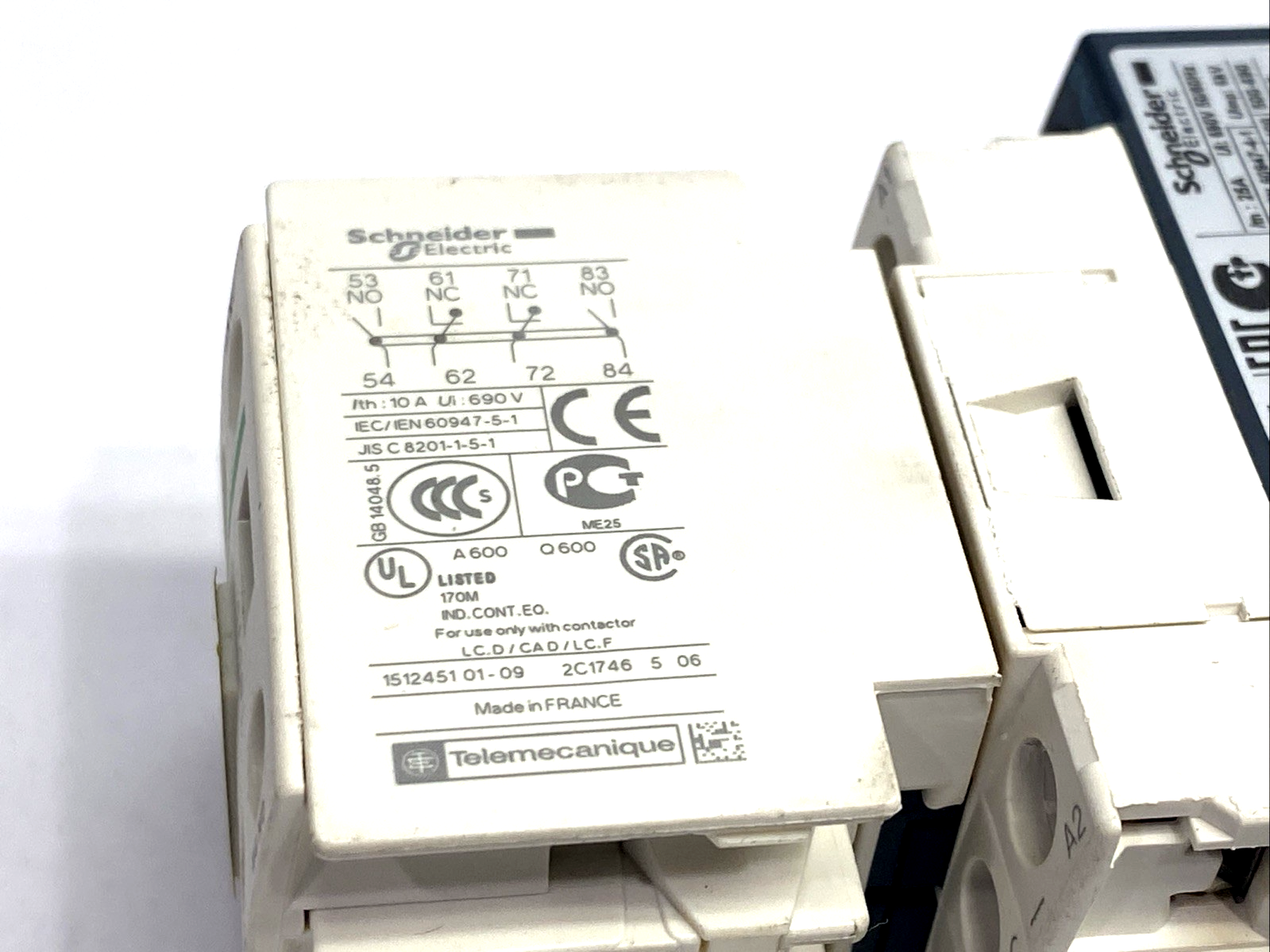 Schneider Electric LC1D12 Contactor, LAD4TBDL, LADN22 - Maverick Industrial Sales