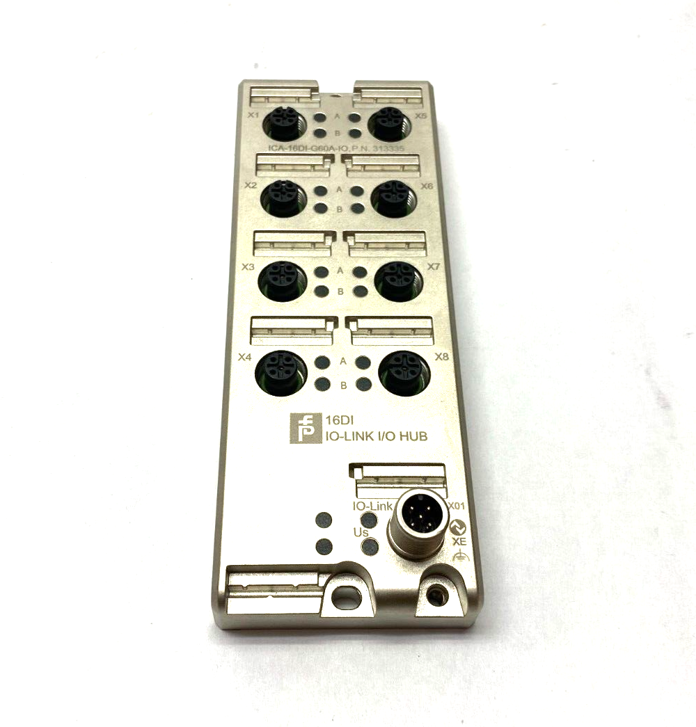 ICA-16DI-G60A-IO, 313335 | Pepperl+Fuchs ICA-16DI-G60A-IO IO-Link Ethernet Fieldbus Hub Module, 313335 - New – Open box - Maverick Industrial Sales