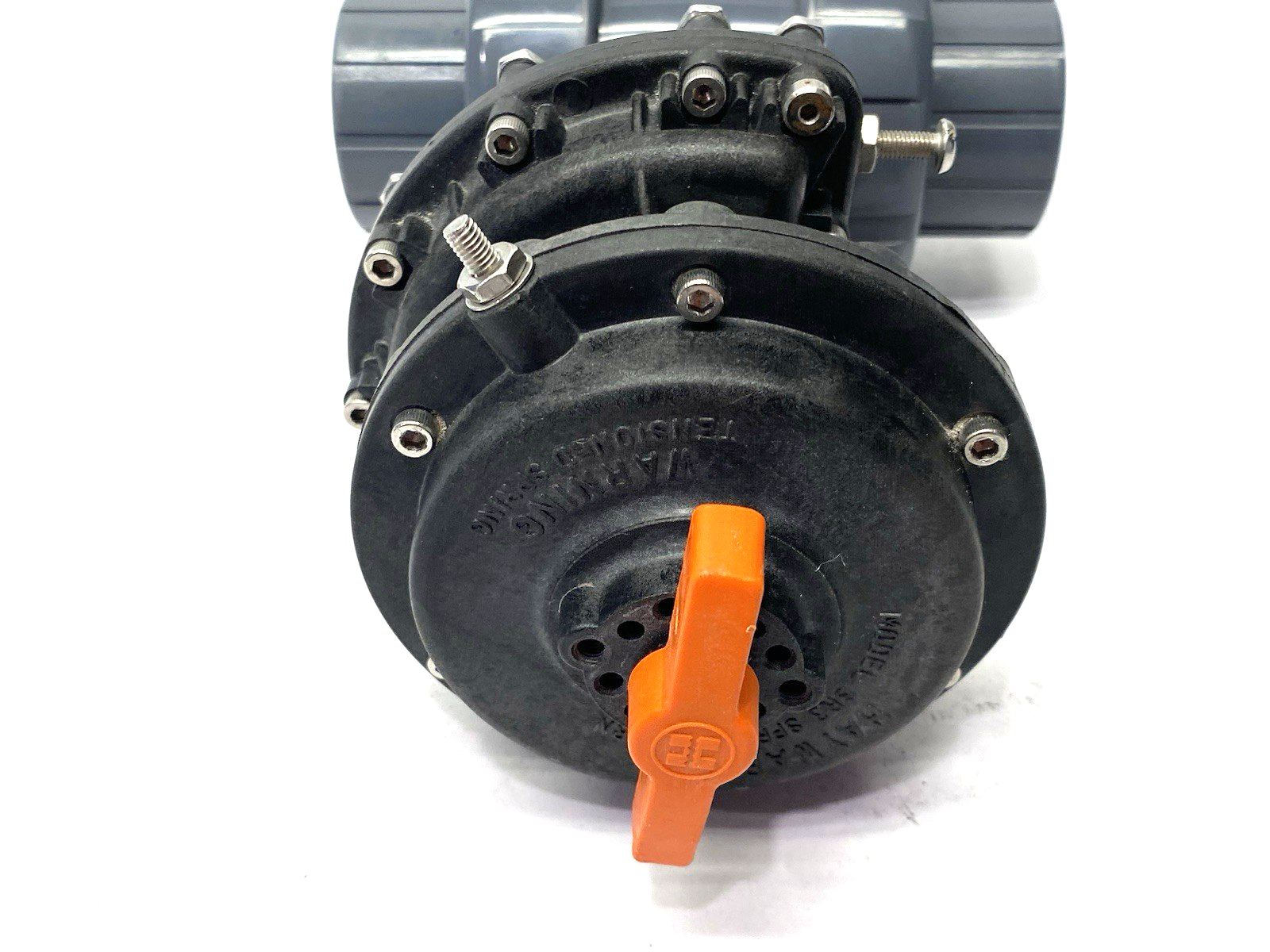 Hayward 1-1/2" True Union Ball Valve PVC, Viton w/ SR3 Spring Return Actuator - Maverick Industrial Sales