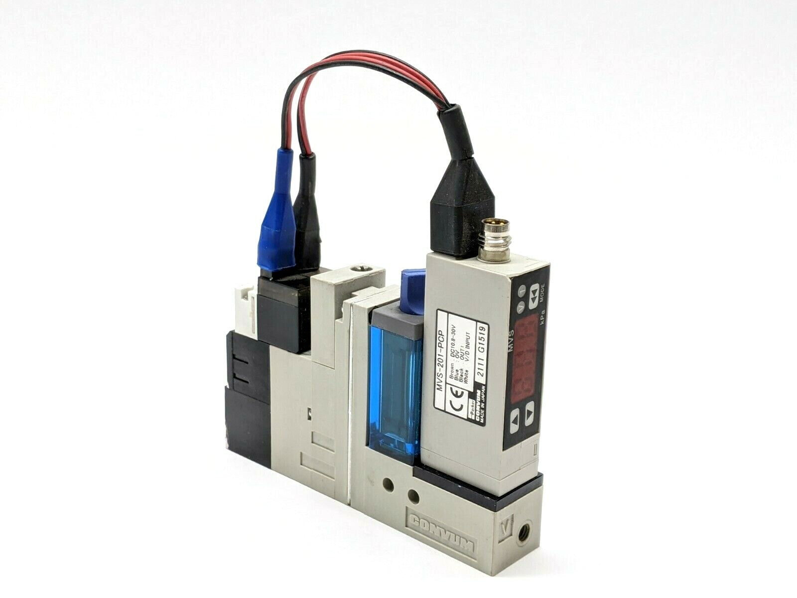 Parker Convum MC22S10HSZLC4BLN Vacuum Generator w/ MVS-201-PCP - Maverick Industrial Sales