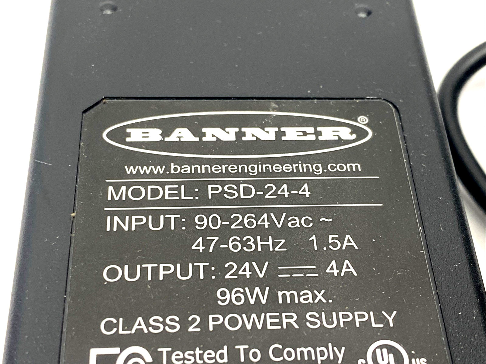 Banner PSD-24-4 DC Power Supply, Desktop Style/Outlet Plug 85811 - Maverick Industrial Sales