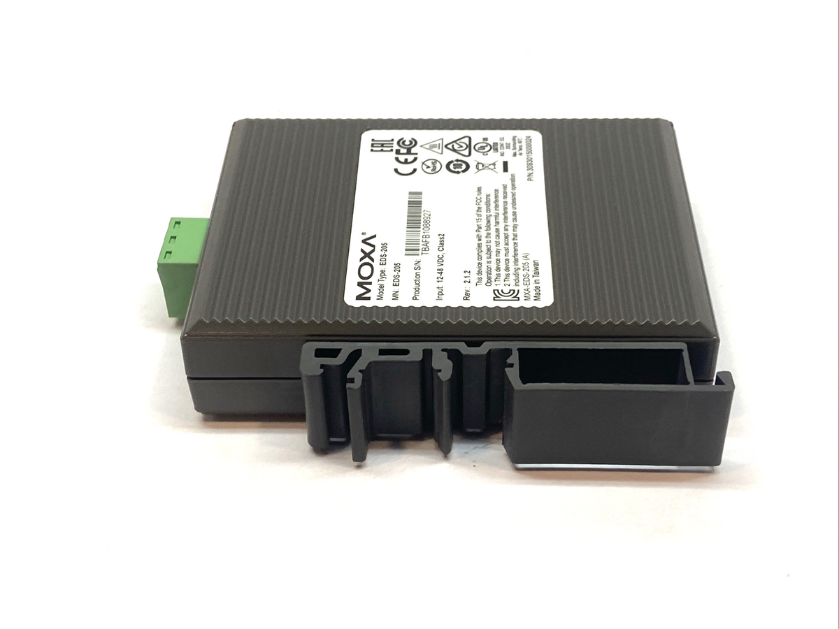EDS-205 | Moxa Entry-Level Unmanaged Ethernet Switch 5-Port - Used - Maverick Industrial Sales