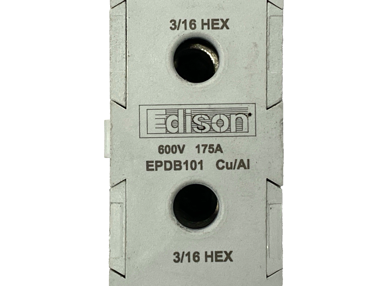 Edison EPDB101 Power Distribution Block 3/16" 600V 175A - Maverick Industrial Sales