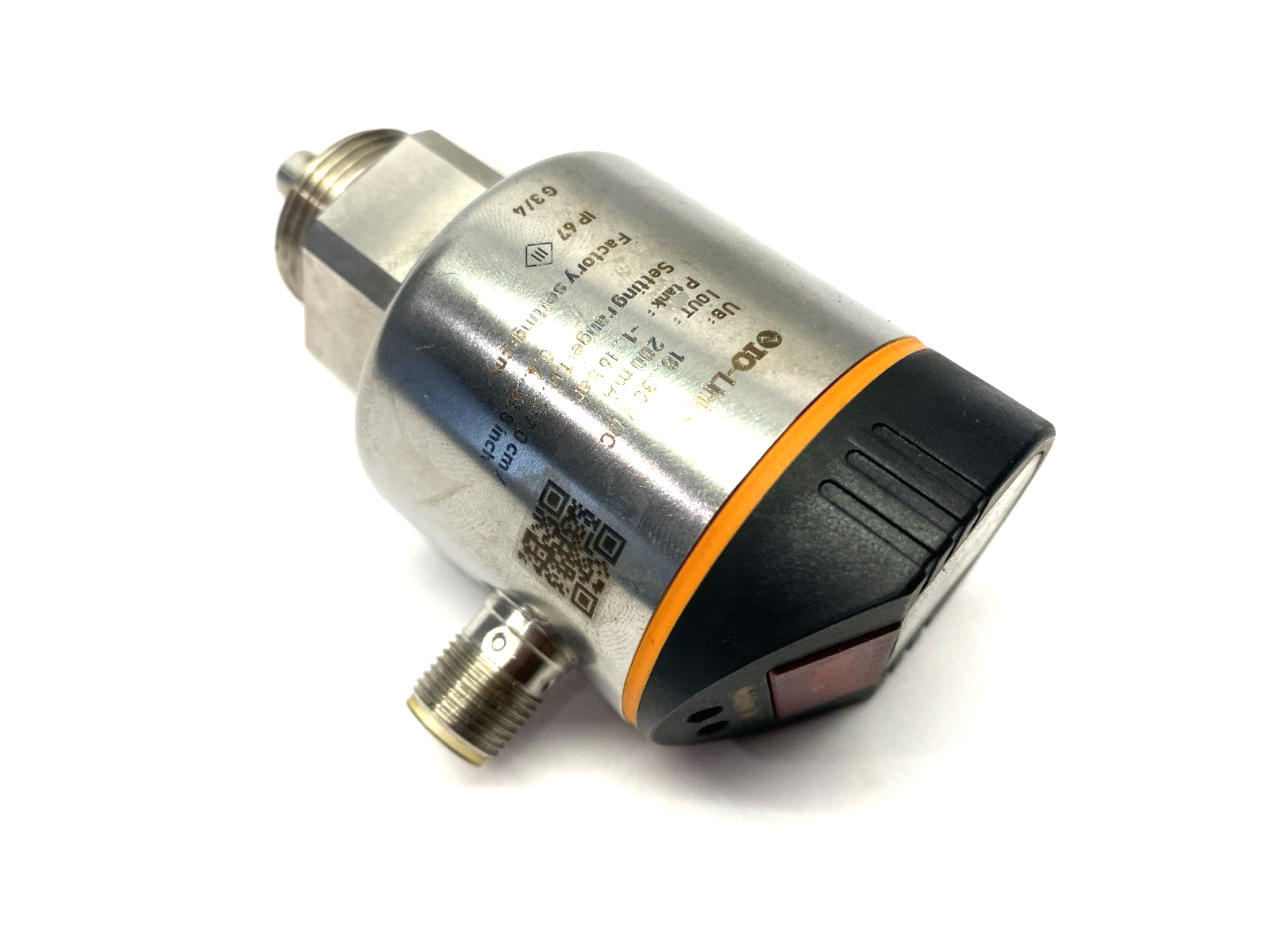 LR7000 | ifm Continuous Level Pressure Sensor 18-30VDC LR0000B-BR34AQPKG/US - Used - Maverick Industrial Sales