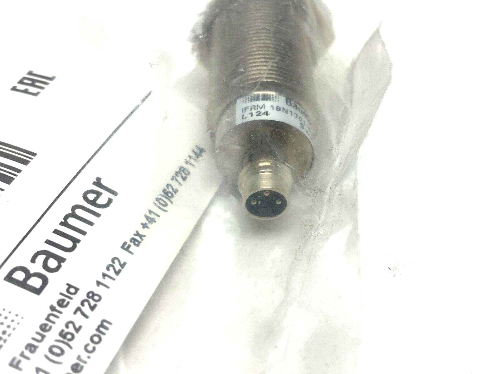 Baumer IFRM 18N1701/S35L Inductive Proximity Switch Quasi-Flush Mount 10229664 - Maverick Industrial Sales