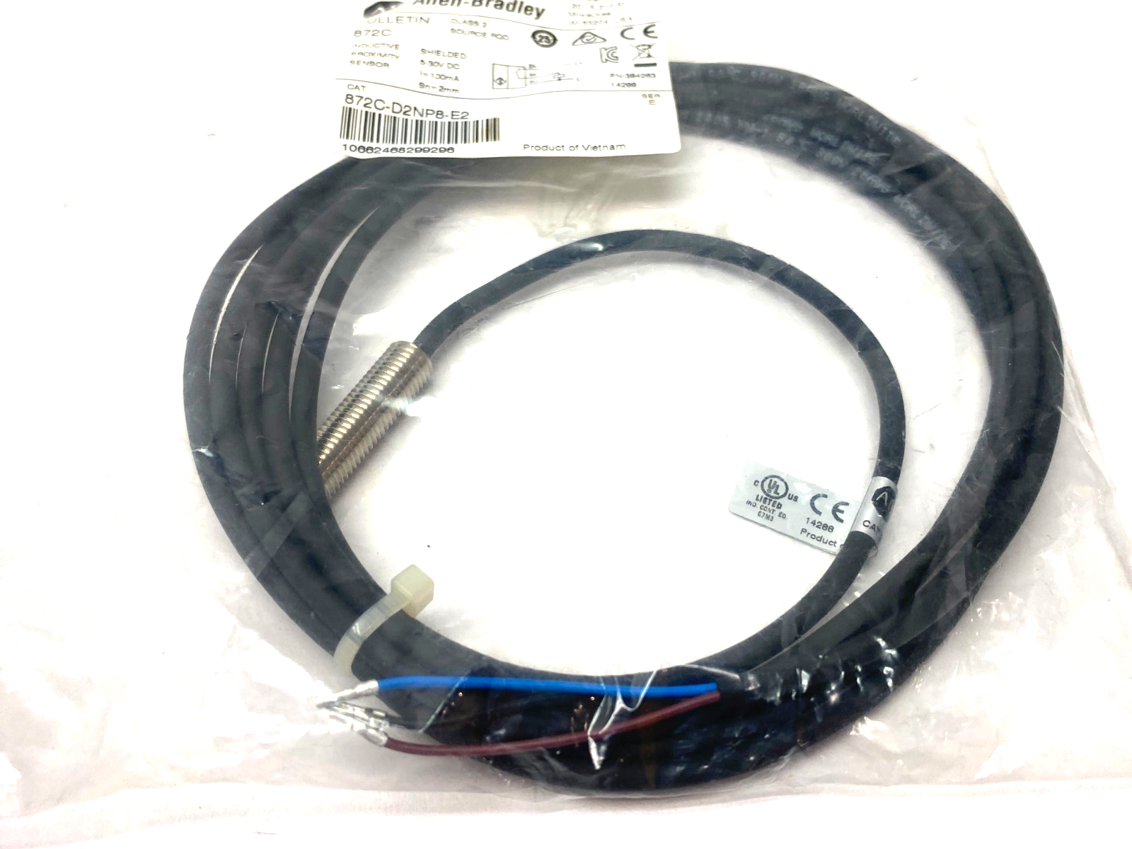 Allen Bradley 872C-D2NP8-E2 Ser. E Inductive Proximity Sensor NO LOCKNUTS - Maverick Industrial Sales