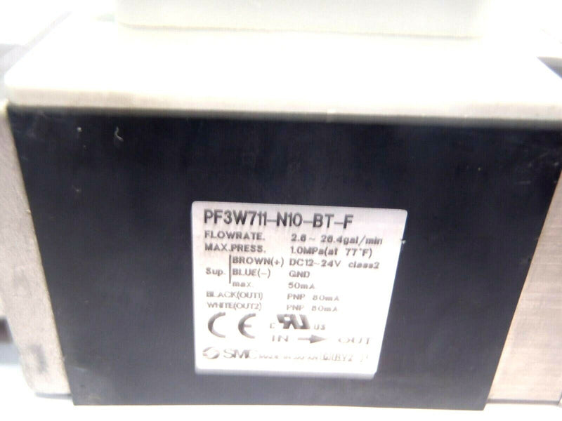 SMC PF3W711-N10-BT-F Digital Water Flow Switch 1 Inch NPT 2.6~26.4 gal/min - Maverick Industrial Sales