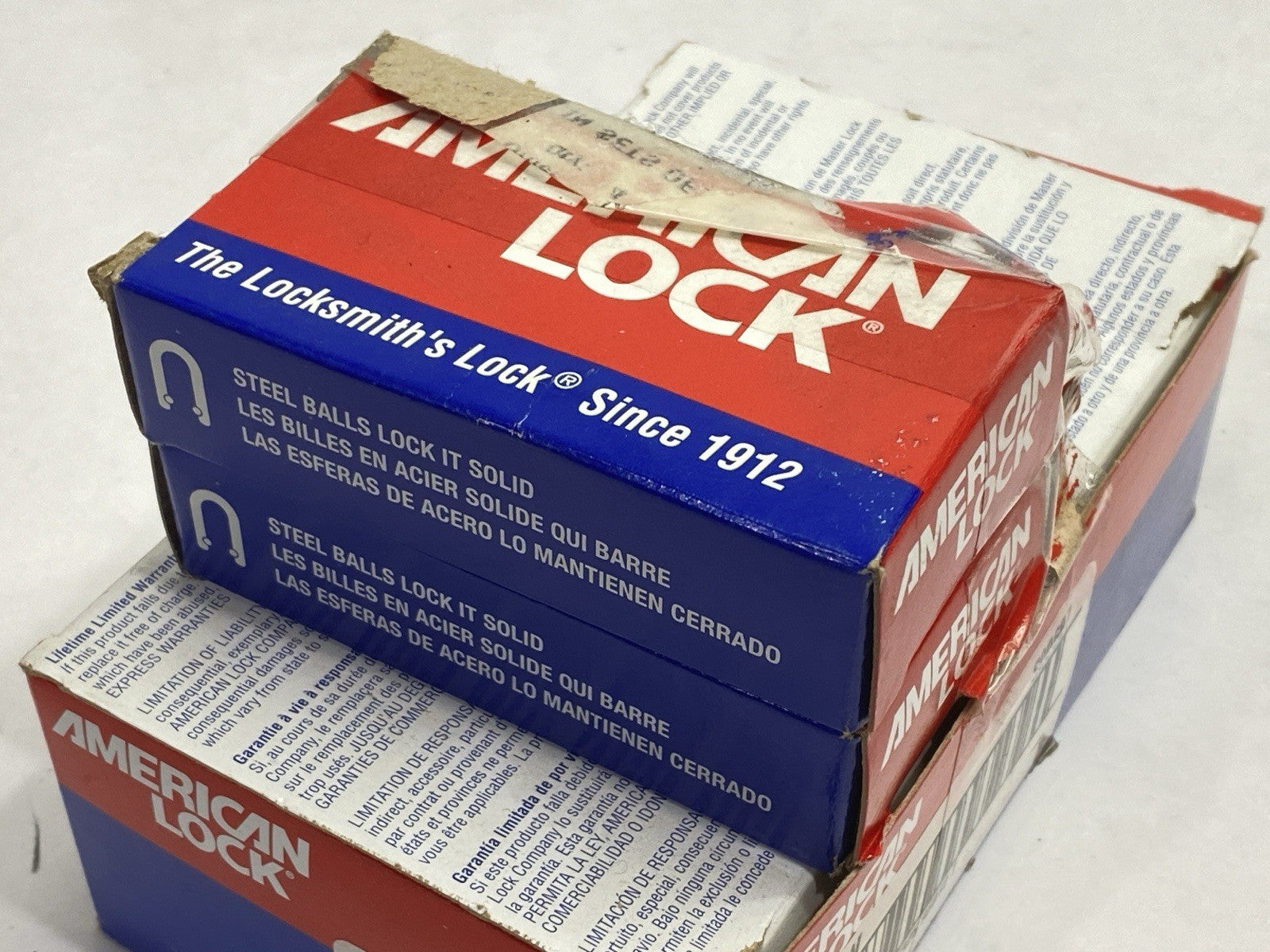 A1106KAYLW | American Lock Lockout Padlock Yellow Key S00607 LOT OF 8 - New – Open box - Maverick Industrial Sales