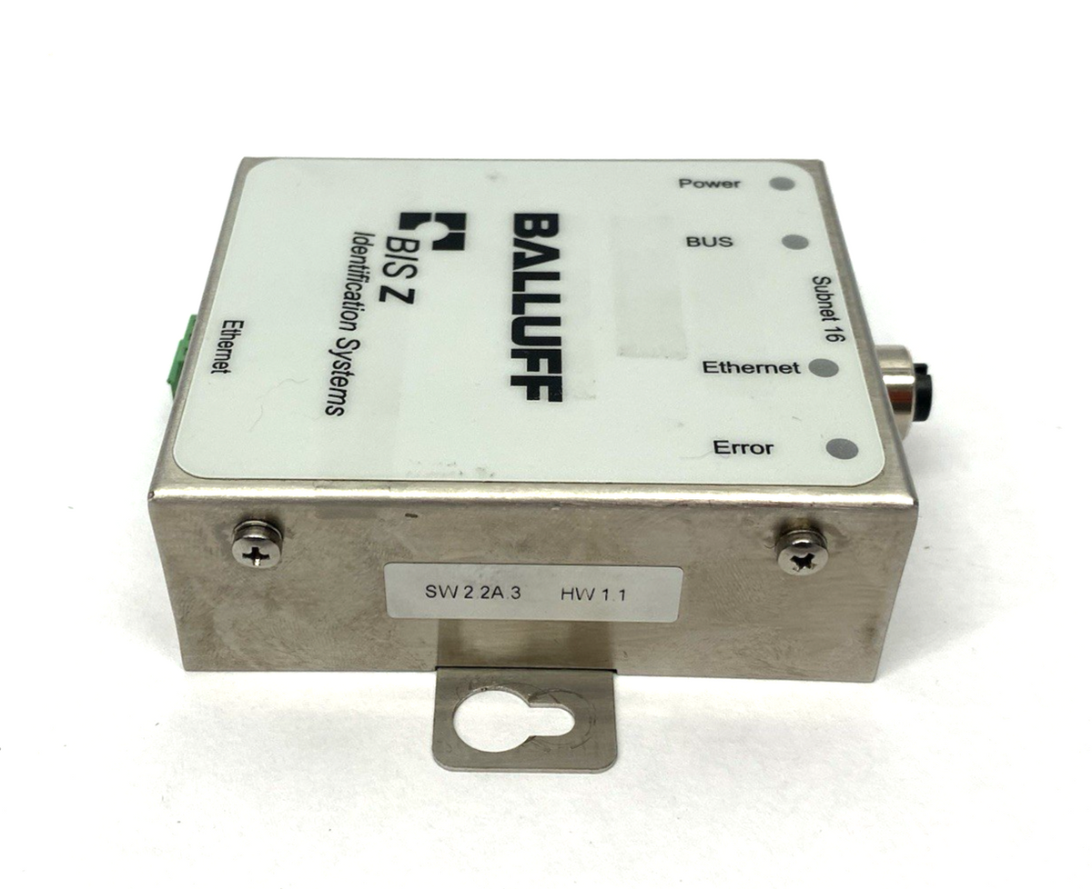 BAE00JM | Balluff Ethernet HF Communication Module (13.56 MHz) BIS Z-GW-001-TCP - Used - Maverick Industrial Sales