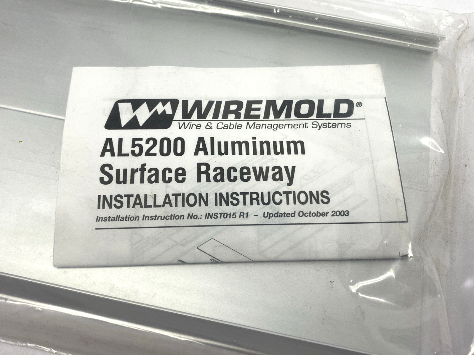 AL5246-B | Legrand Wiremold Aluminum Blank Cover Plate - New - Maverick Industrial Sales