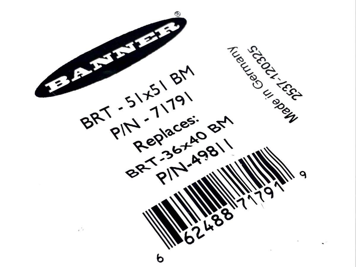 BRT-51X51BM | Banner Retroreflective Target, Square 51mm x 51mm 71791 LOT OF 5 - New - Maverick Industrial Sales