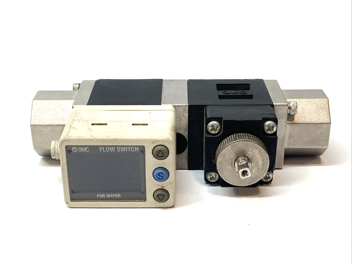 SMC PF3W720S-N04-BT-F Flow Switch IFW/PFW 0.52-4.23gal/min MISSING KNOB - Maverick Industrial Sales