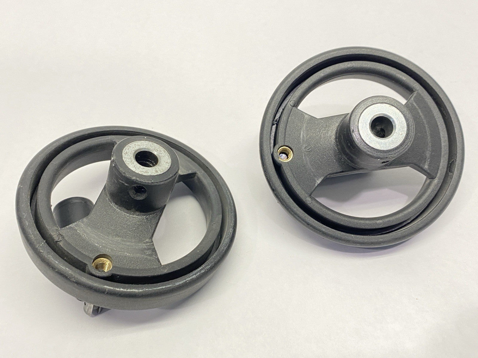 161-1989 | RS Pro Black Technopolymer Hand Wheel 100mm Diameter LOT OF 2 - Used - Maverick Industrial Sales