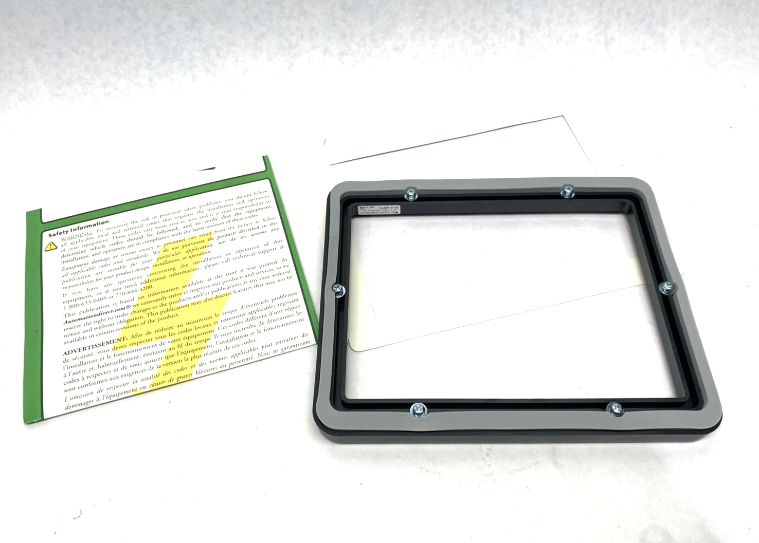 EA-6-ADPTR | Automation Direct Mounting Plate Adapter Piece for C-more EA7 Series - New – Open box - Maverick Industrial Sales