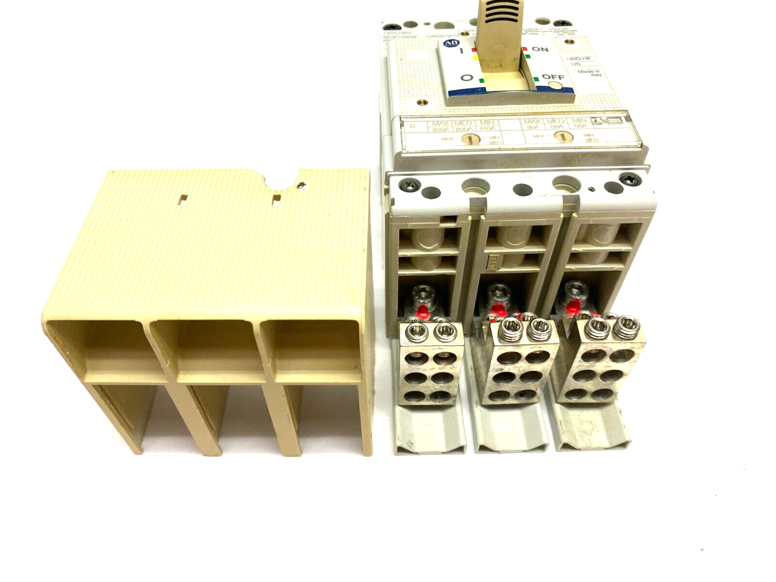 140G-H6F3-C80 | Allen Bradley Ser. A Molded Case Circuit Breaker H Frame - Used - Maverick Industrial Sales