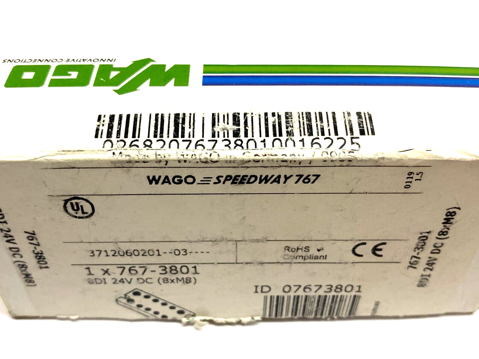 Wago 767-3801 Speedway 767 8-Channel Digital I/O Module 24VDC 8 x M8 Ports - Maverick Industrial Sales