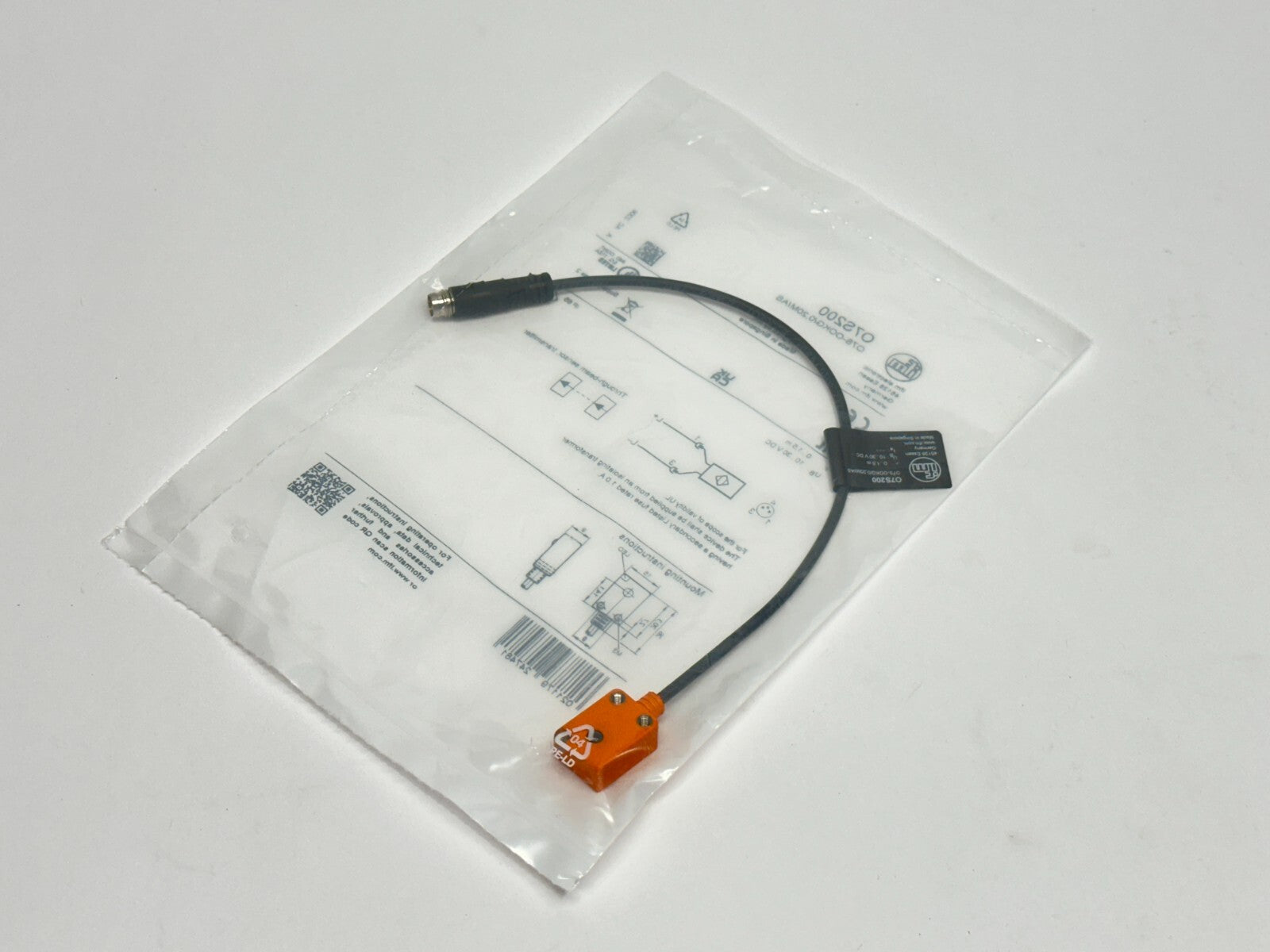 O7S200, O7S-OOKG/0,20M/AS | ifm O7S200 Through-Beam Sensor Transmitter, Red Light, O7S-OOKG/0,20M/AS - New - Maverick Industrial Sales