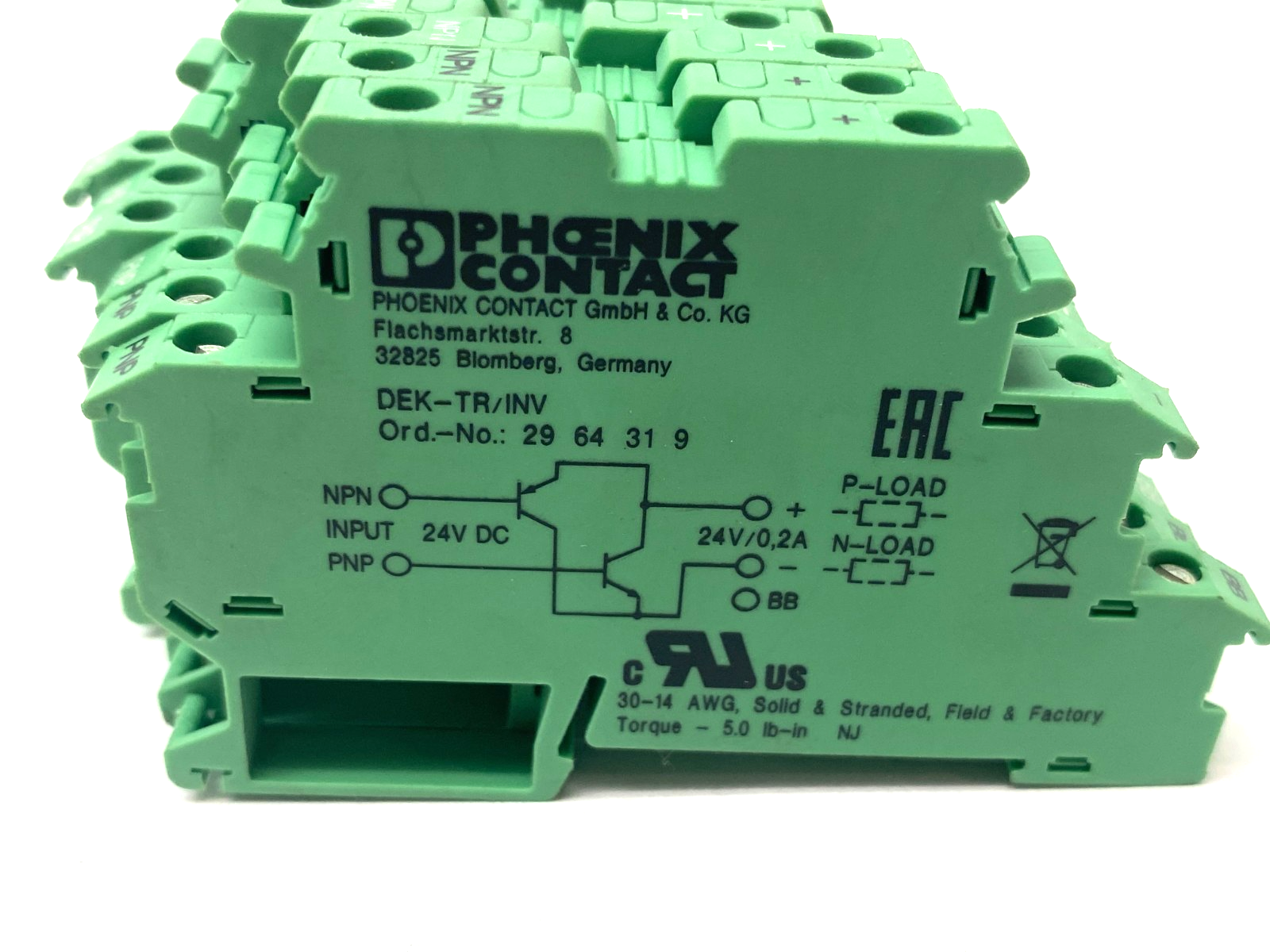 Phoenix Contact DEK-TR/INV Switching Amplifier Inverter Mod 2964319 LOT OF 6 - Maverick Industrial Sales