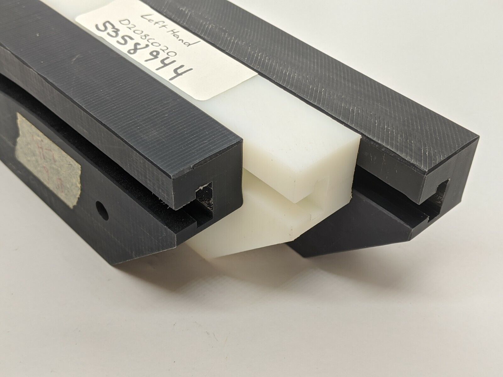 75-208C384 Milled Track Wearstrip 7-5/8" x 1" x 2-1/2" D208C020, 3 PIECE SET - Maverick Industrial Sales