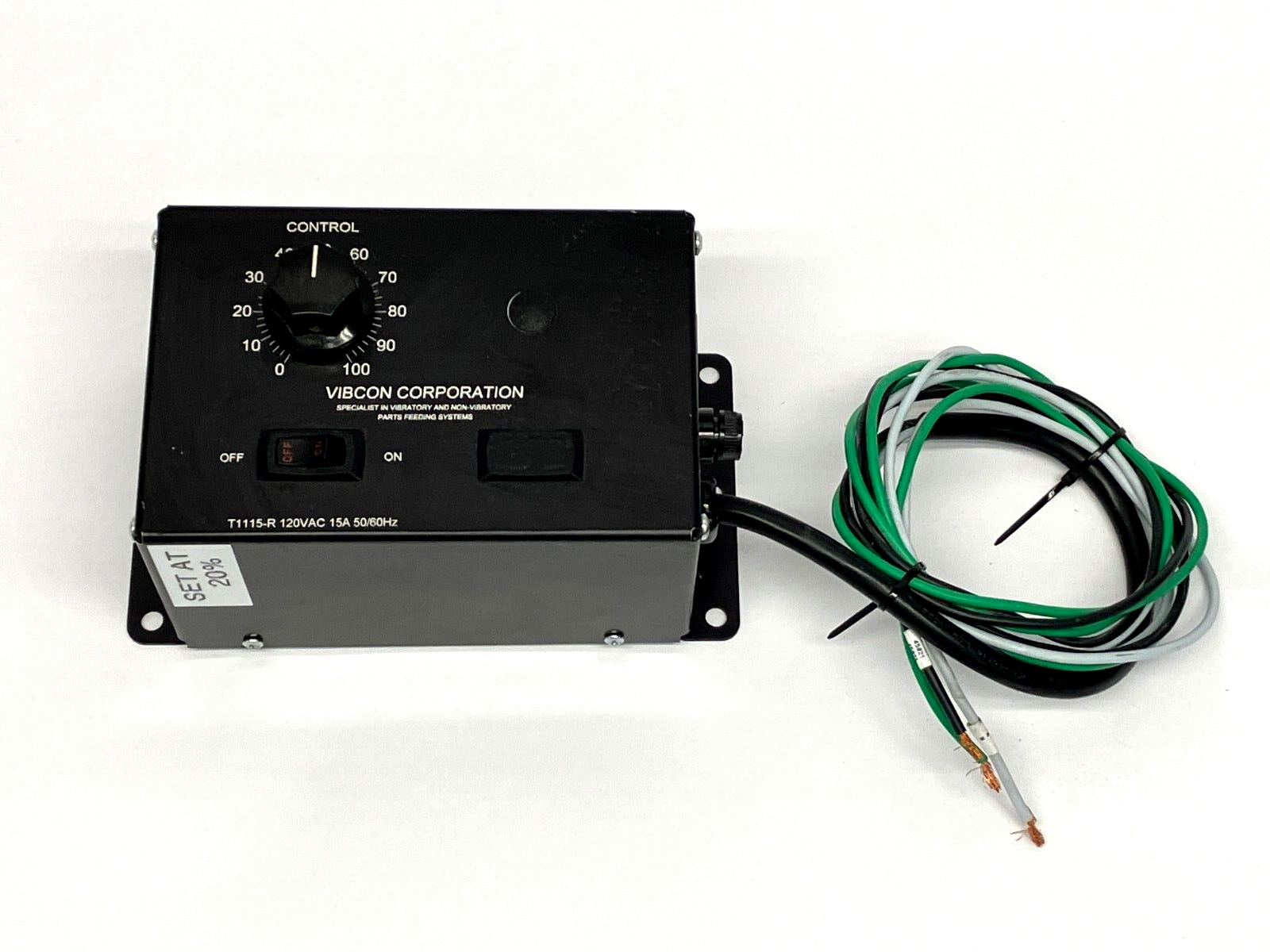 Vibcon T1115-R Vibratory Feeder Control 120VAC 15A 50/60Hz - Maverick Industrial Sales