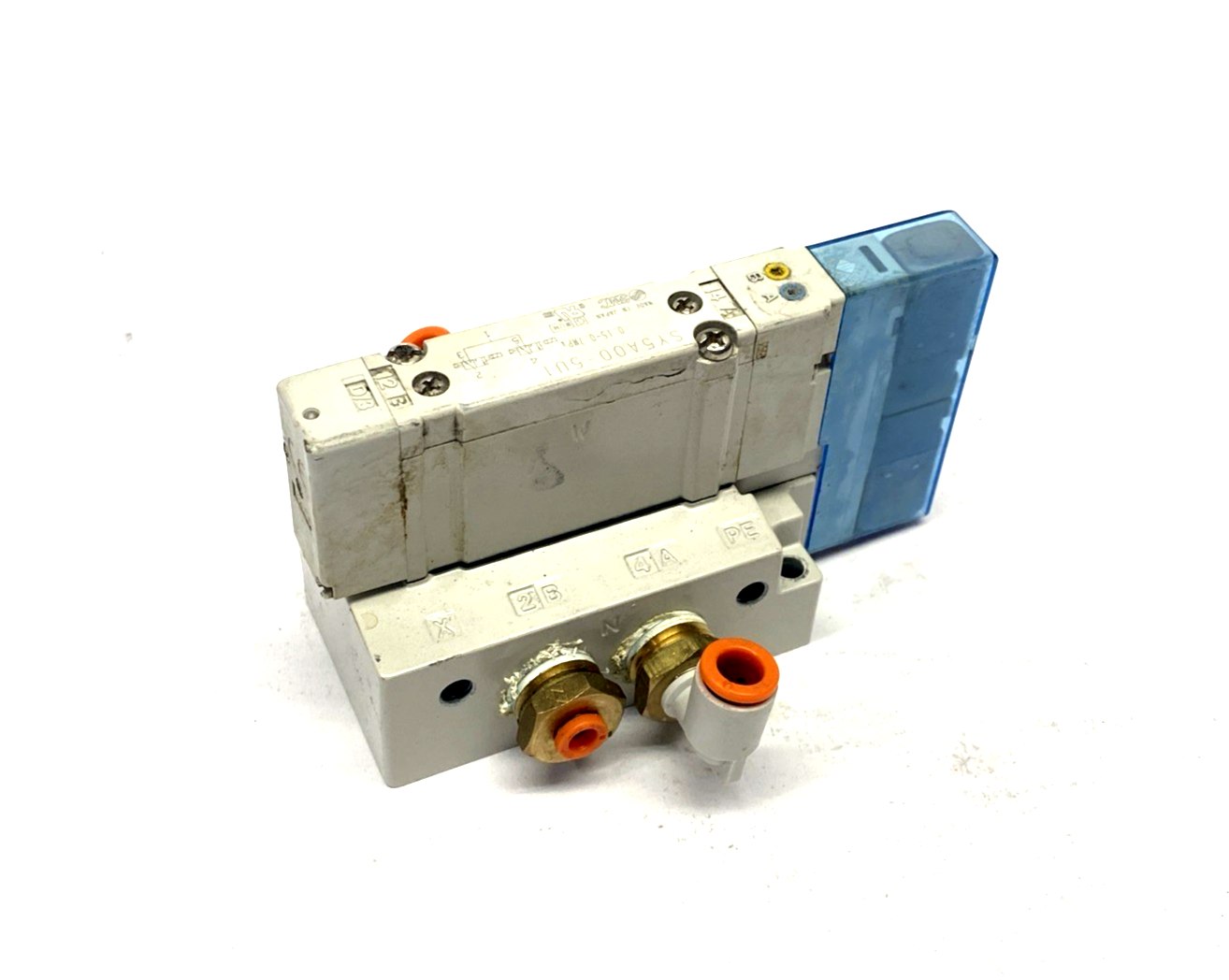 SMC SY5A00-5U1 Solenoid Valve & Base 1/4" NPT - Maverick Industrial Sales