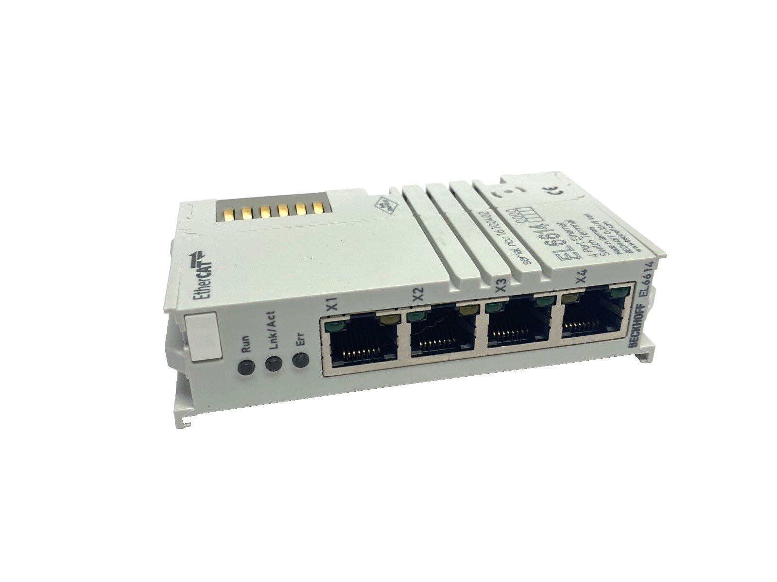 Beckhoff EL6614 EtherCAT Terminal 4-Port Ethernet Switch Comm. Interface - Maverick Industrial Sales