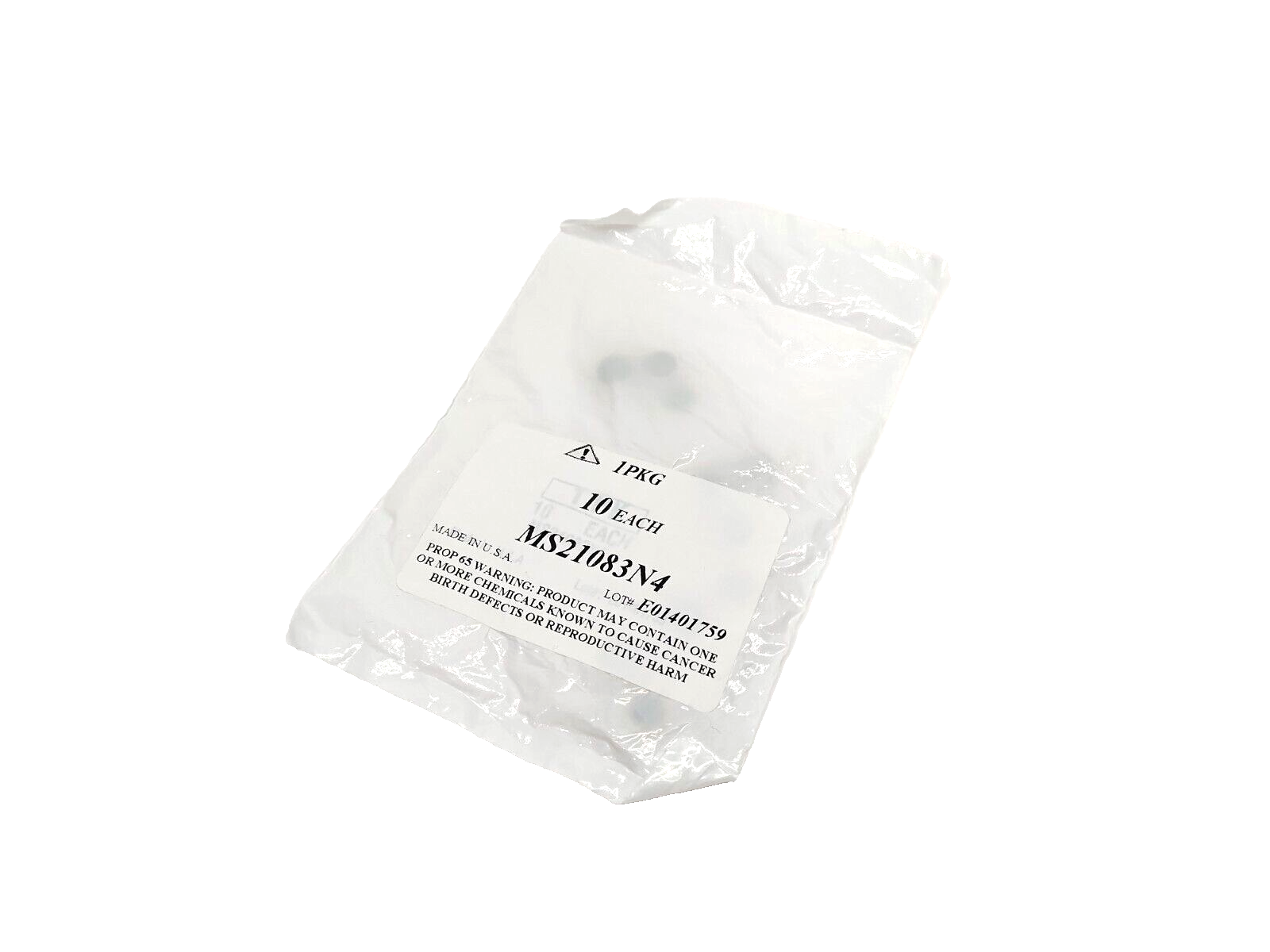 MS21083N4,MS 21083N4,95496A350 | MS21083N4 Mil. Spec. Locknut, 1/4"-28 Thread 7/16" MS 21083N4 LOT OF 70 - New - Maverick Industrial Sales