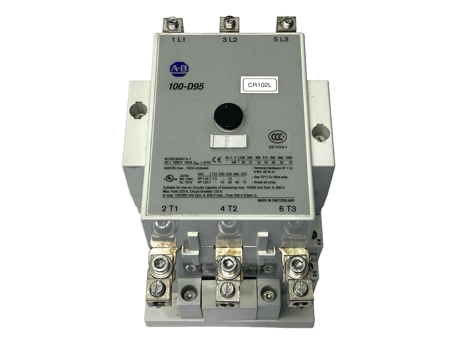 Allen Bradley 100-D95 IEC Contactor 600V - Maverick Industrial Sales