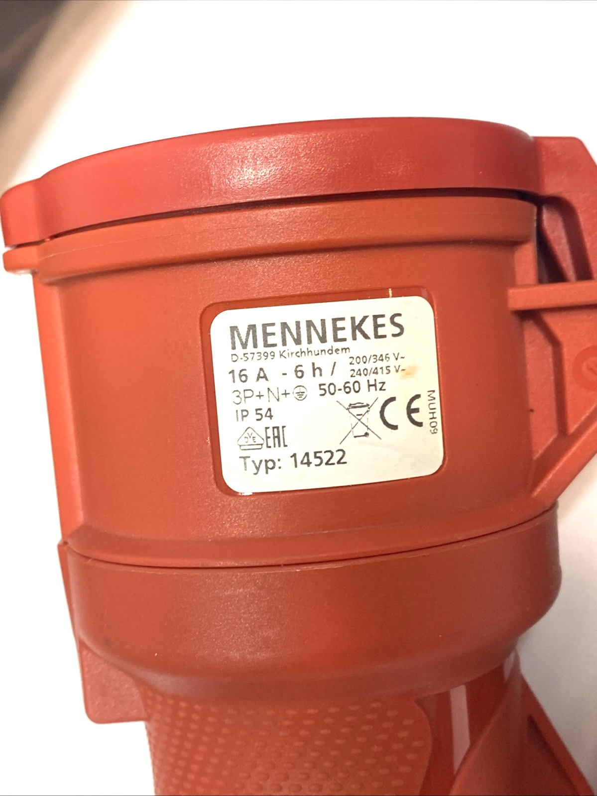 Mennekes D-57399 Power Lock Connector Plug 14522 - Maverick Industrial Sales