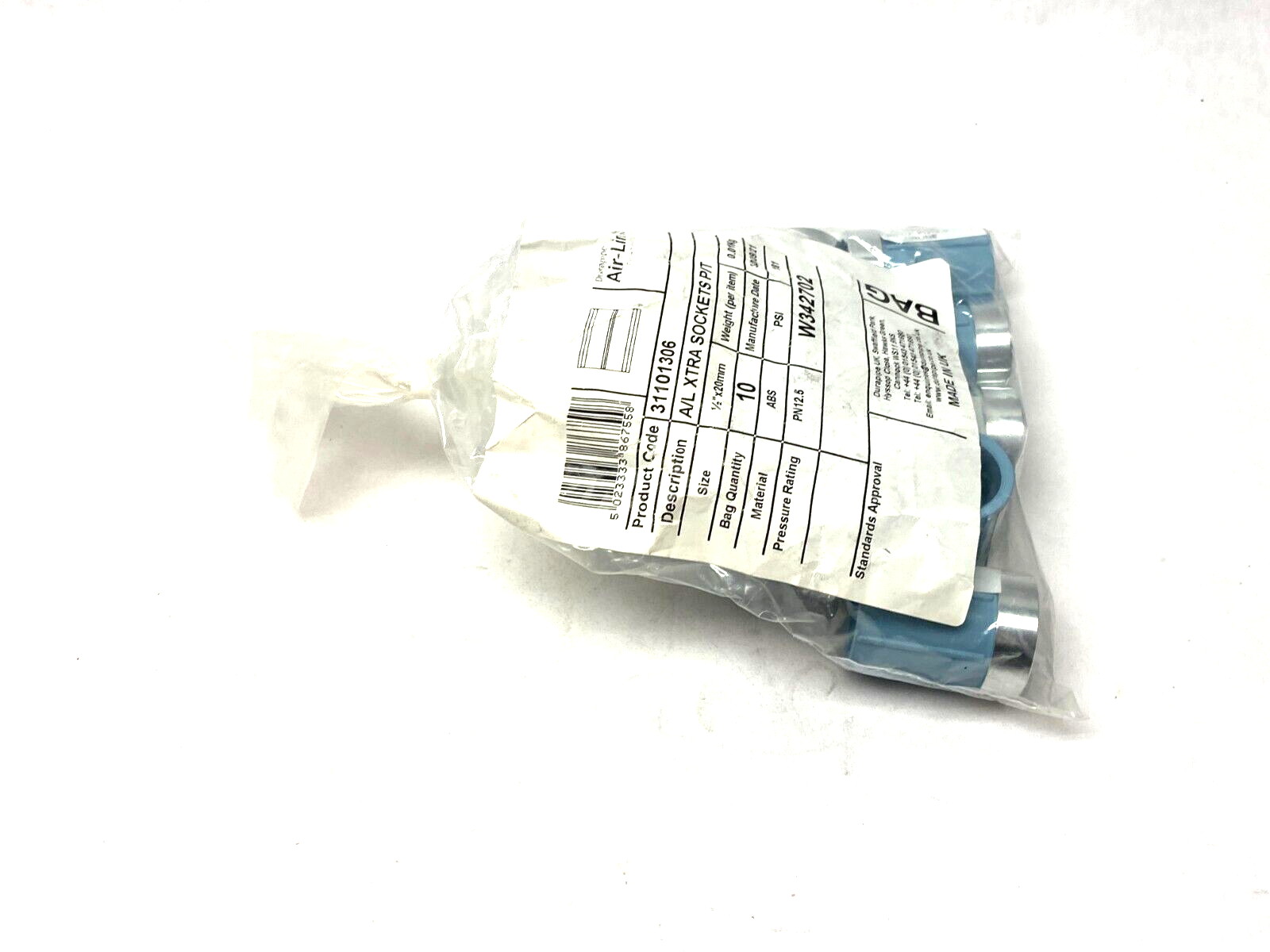 Durapipe 31101306 Air-Line Xtra Reinforced Socket Fitting 1/2" x 20mm PKG OF 10 - Maverick Industrial Sales