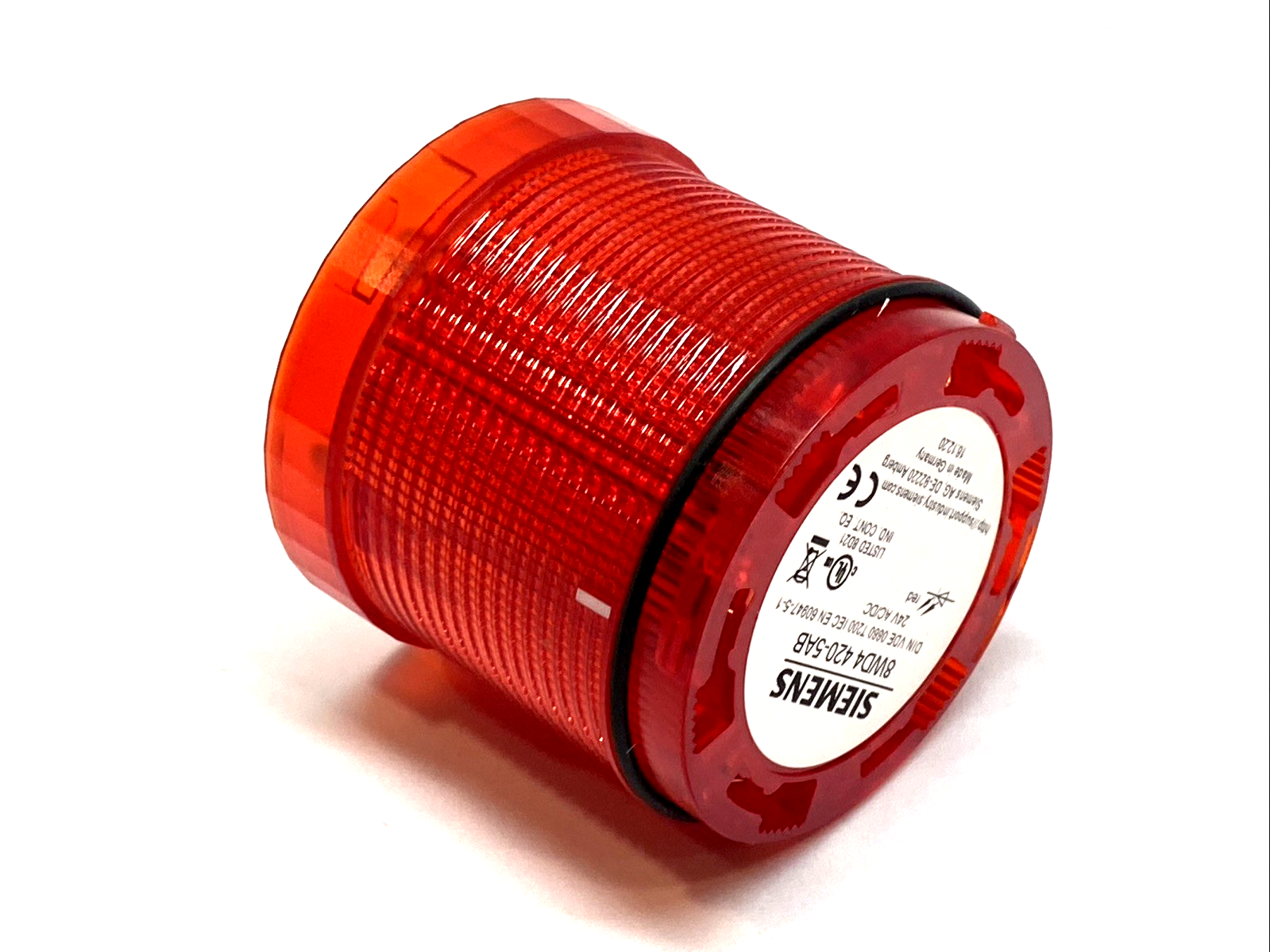 Siemens 8WD4 420-5AB Red LED Signal Tower Light 24V AC/DC LOT OF 3 - Maverick Industrial Sales