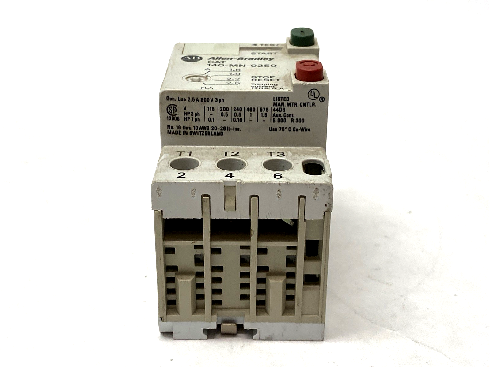 Allen Bradley 140-MN-0250 Ser. C Manual Starter - Maverick Industrial Sales