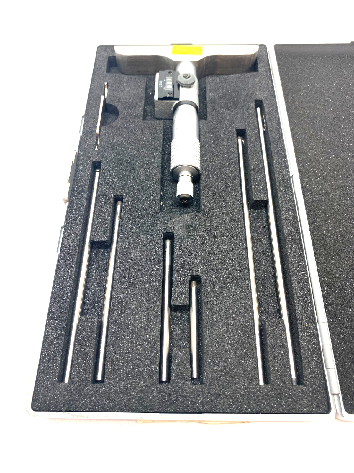 SPI 17-821-0 Mechanical Depth Micrometer 0-6" Rod Set, Ratchet Stop Thimble - Maverick Industrial Sales