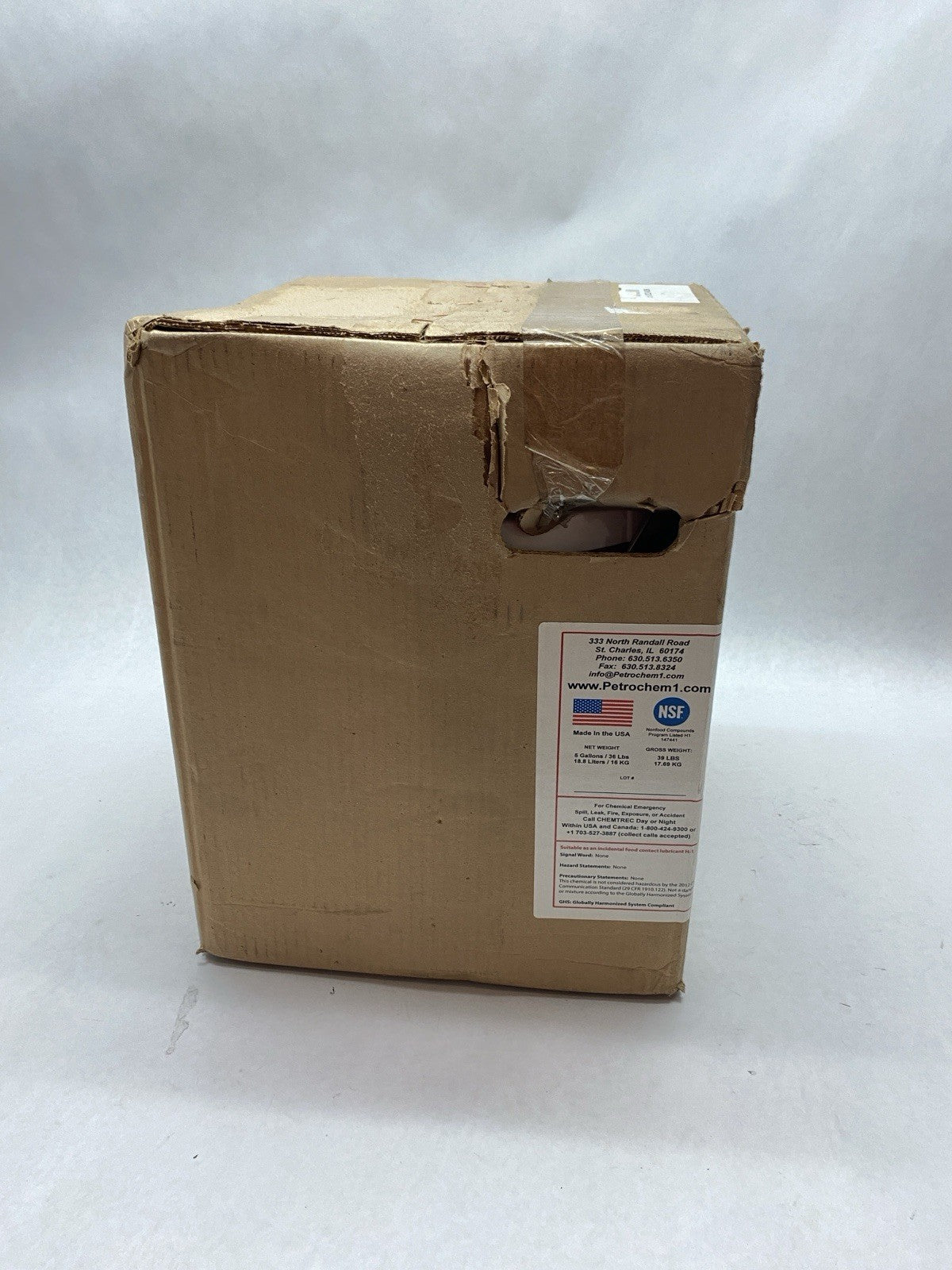 Petrochem 40P274 Foodsafe FMO 220 Food Machinery Oil ISO 220 5 Gallons - Maverick Industrial Sales